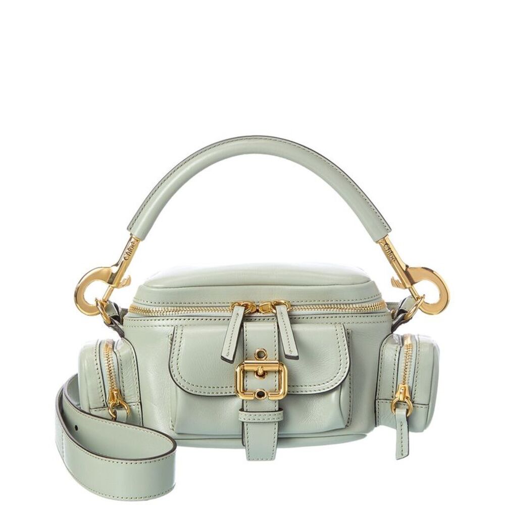 Chloé Marcie Small Leather Shoulder Bag, Green